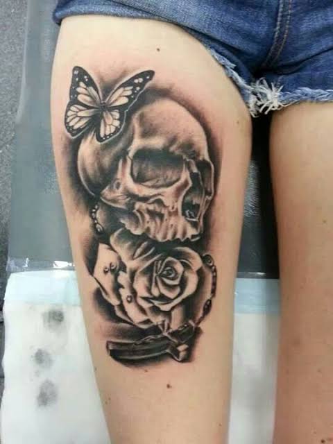THIGH TATTOO 